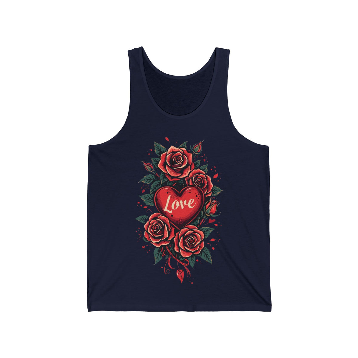 Hearts & Roses Tanktop mit doppelseitigem Print
