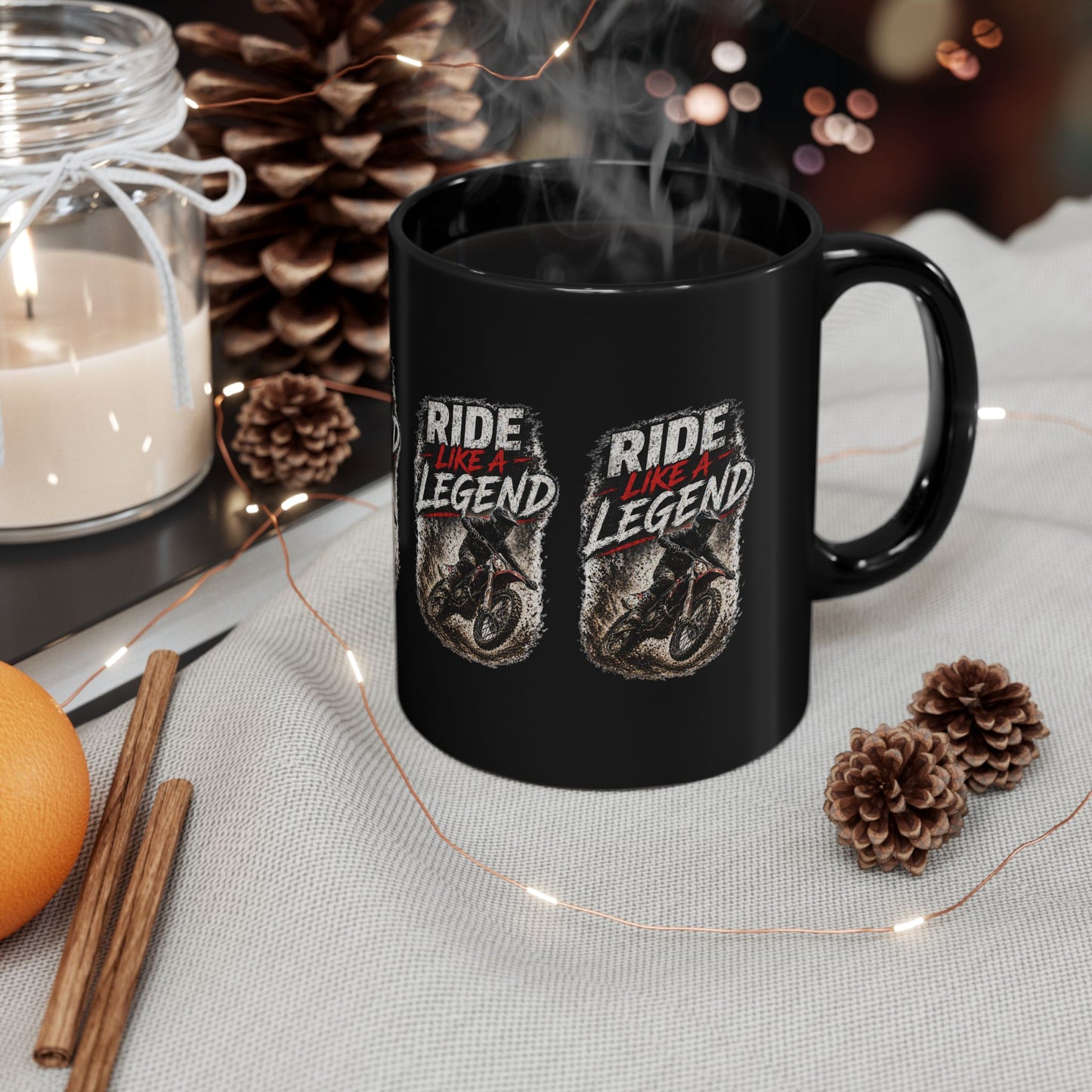 Ride Like a Legend Mug    Dirt Bike Coffee Cup
