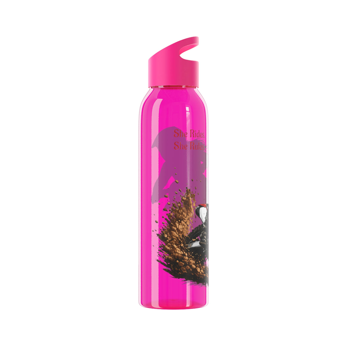 She Rides She Rules Motocross Water Bottle