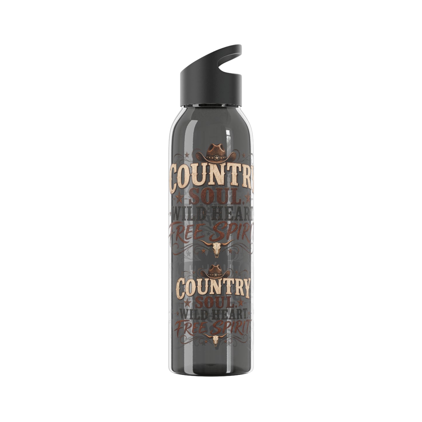 Country Soul Wild Heart Free Spirit Water Bottle – Country Western Bottle