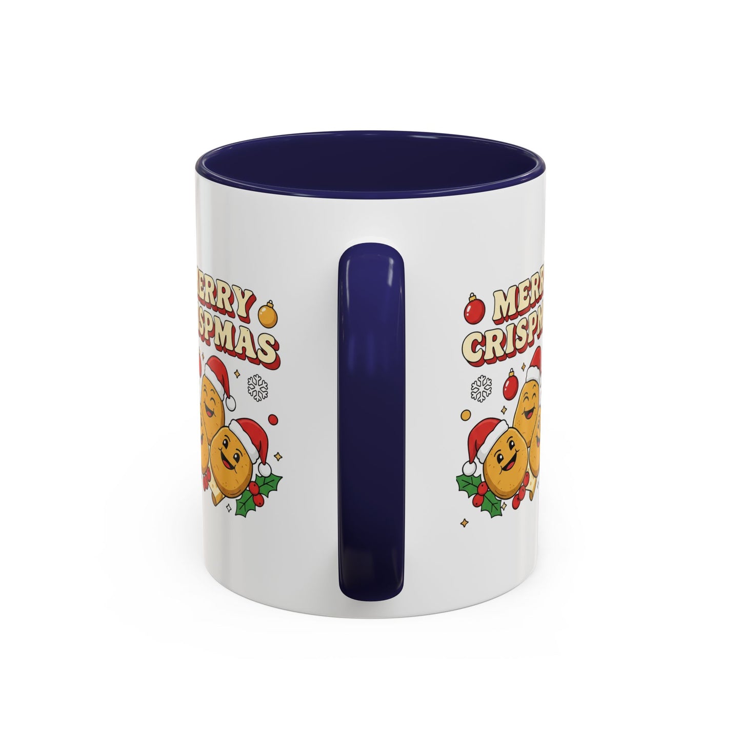 Merry Crispmas Christmas Accent Mug – Funny Festive Mug