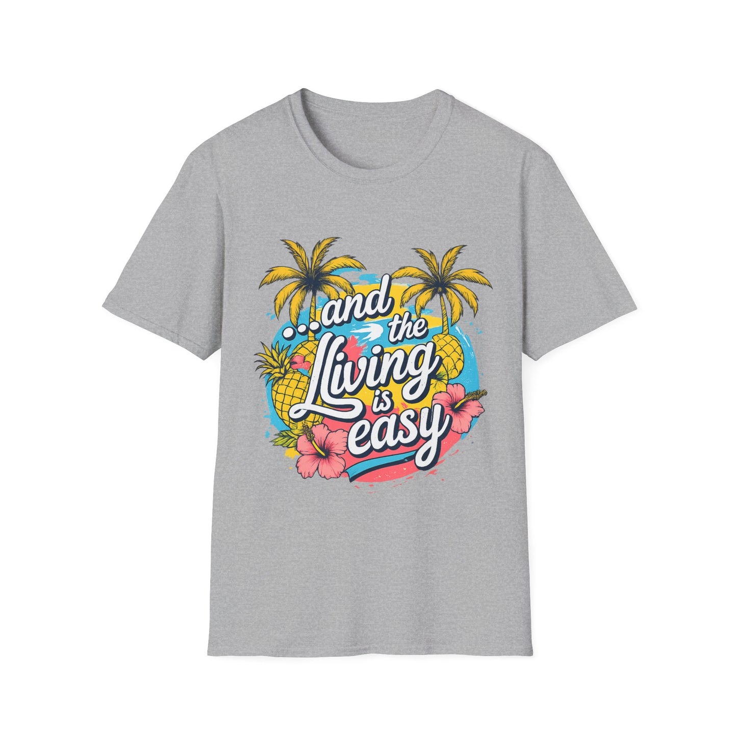 T-shirt Tropical « Easy Living » – T-shirt unisexe doux