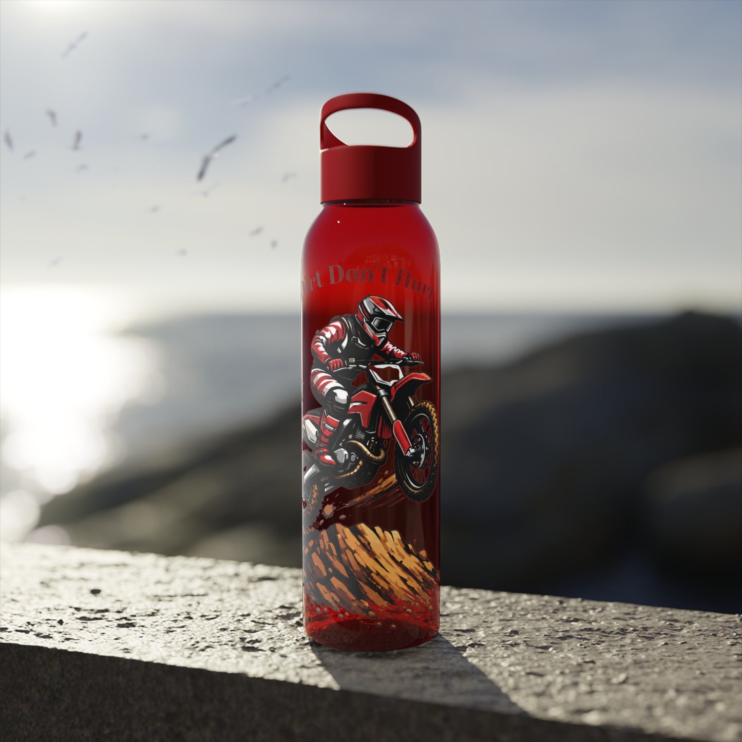 Dirt Don’t Hurt Motocross Water  Bottle
