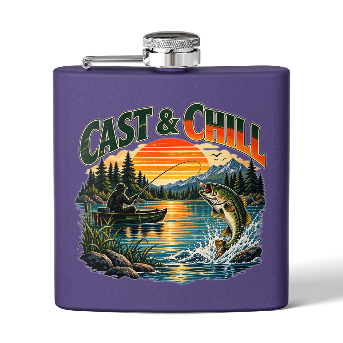 Cast & Chill Hip Flask – Vintage Fishing Flask