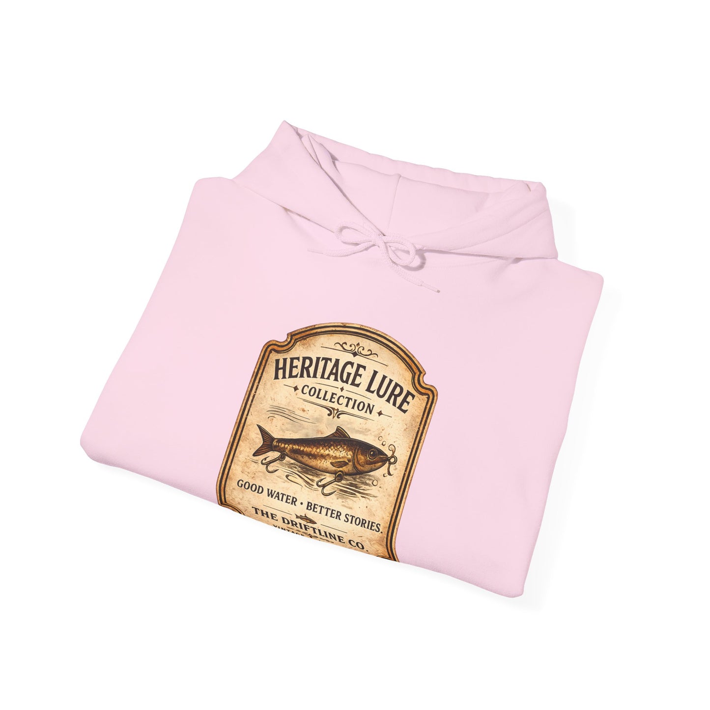 Heritage Lure Collection Fishing Hoodie | Vintage Angler Hoodie | The Driftline Company
