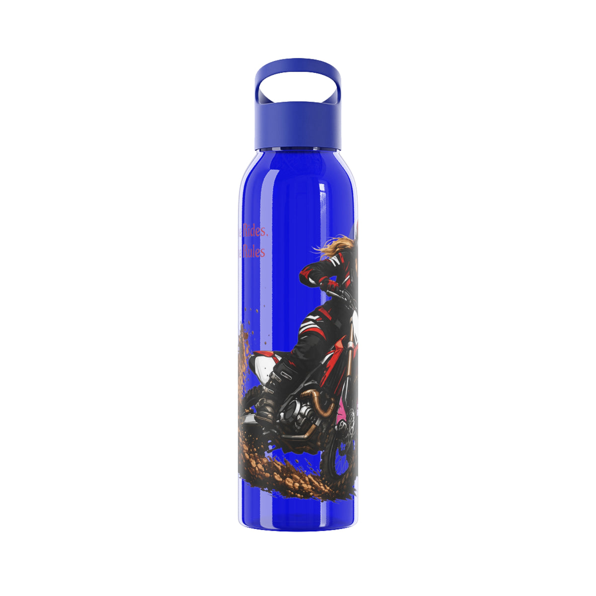 She Rides She Rules Motocross Water Bottle