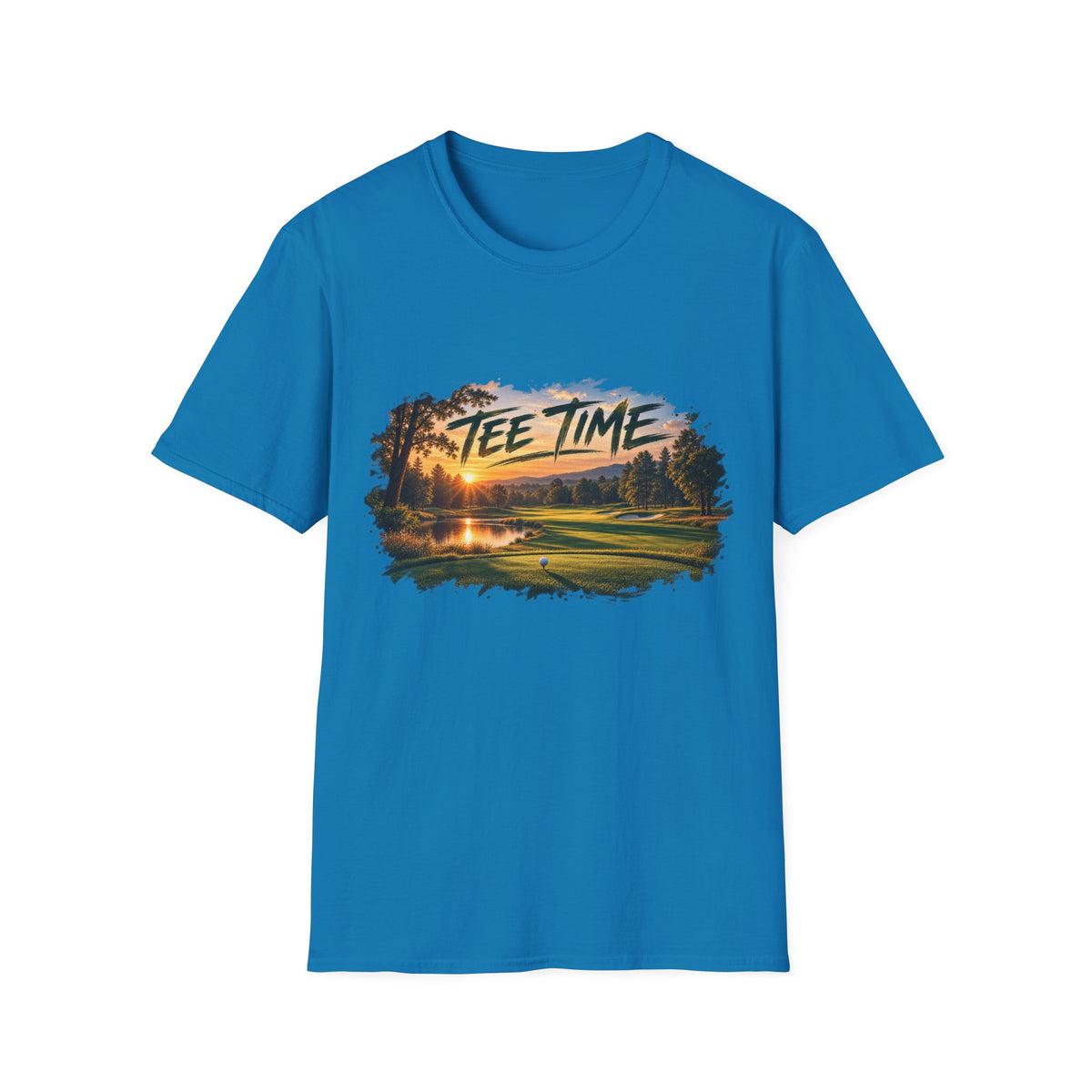 Tee Time Golf T-Shirt – Sunset Golf Course Tee