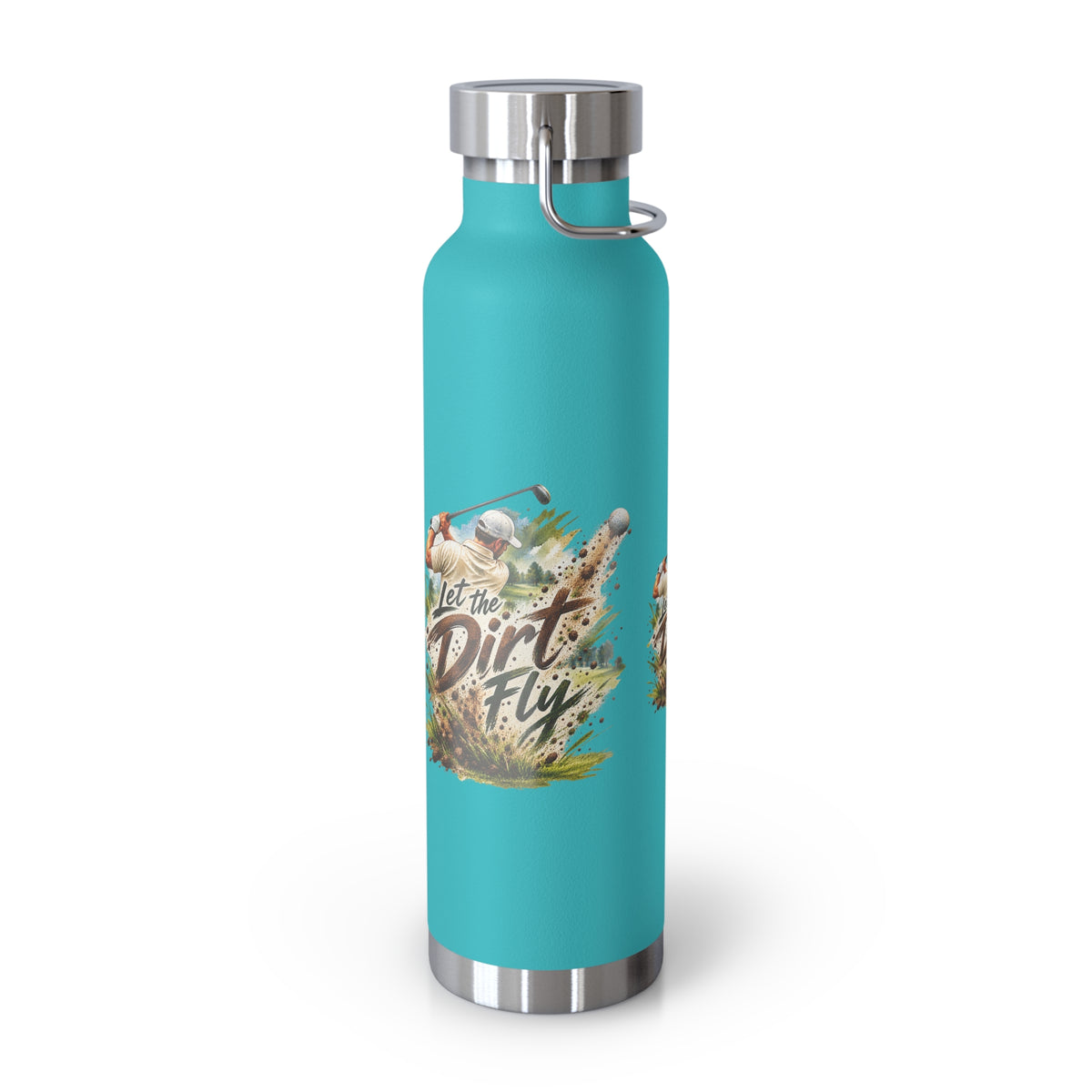 Let the Dirt Fly Golf Flask – Insulated Golf Water Bottle