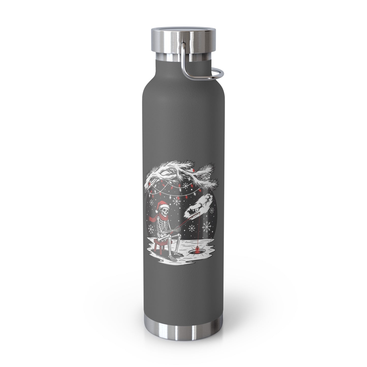 Merry Fishing Christmas Insulated Flask – Festive Fishing Bottle