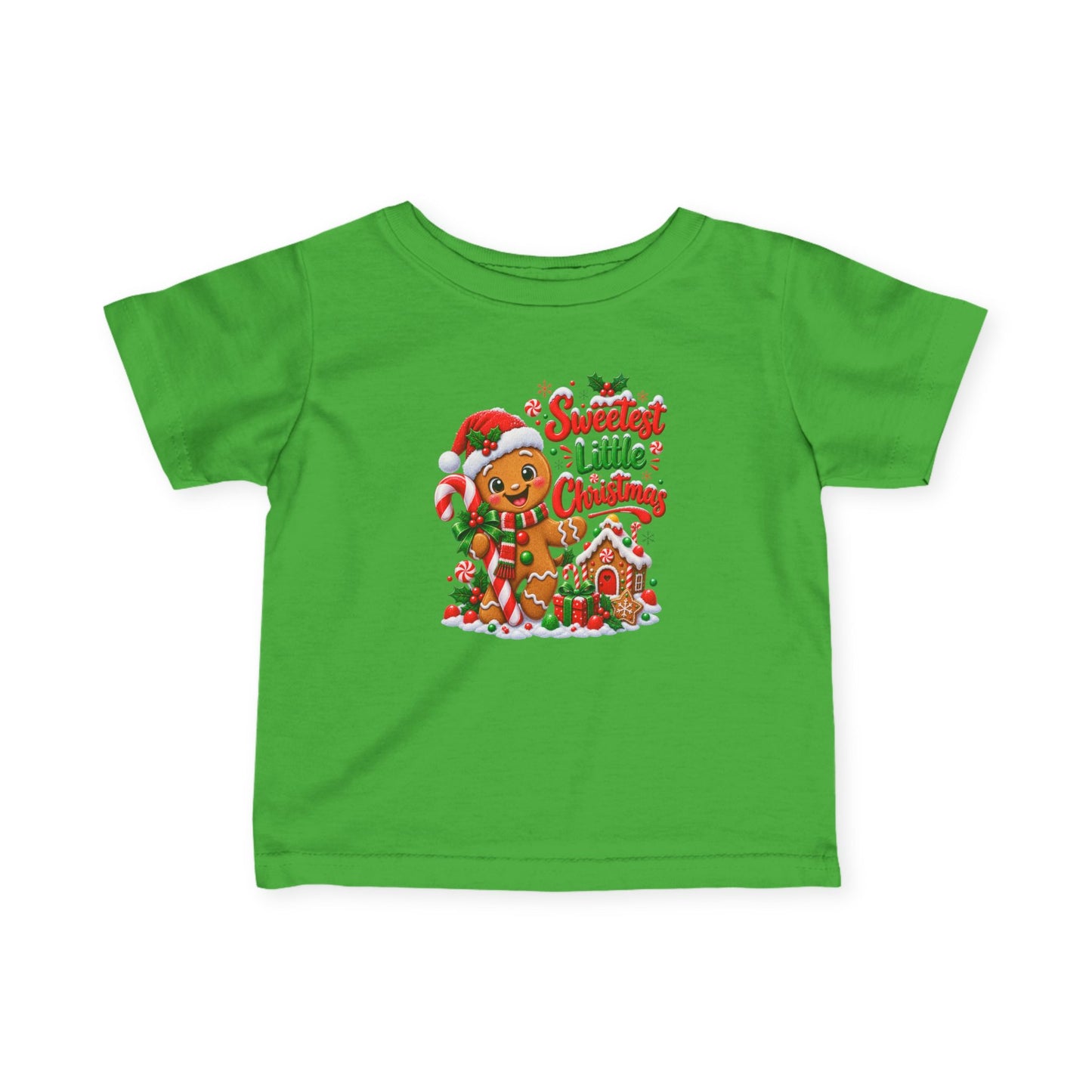 Sweetest Little Christmas Infant T-Shirt – Gingerbread Tee