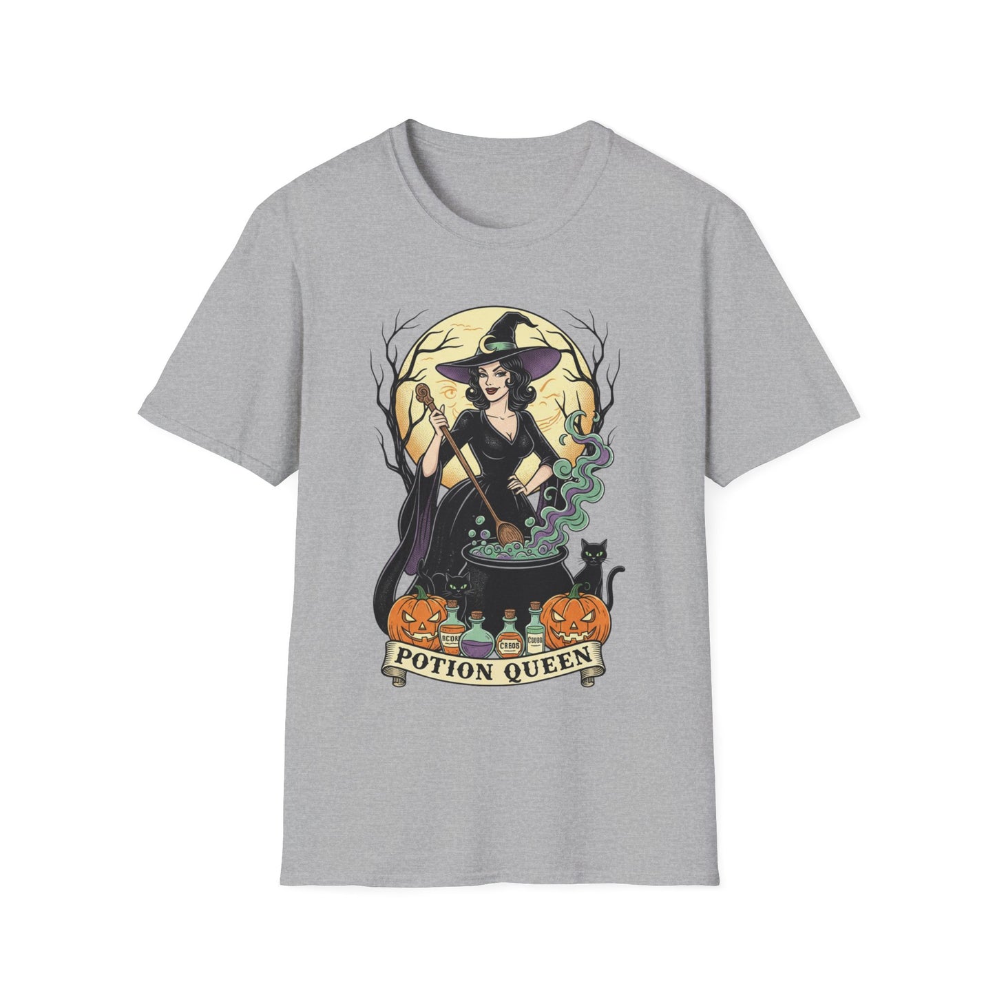 Potion Queen Halloween T-Shirt – Witch Graphic Unisex Tee