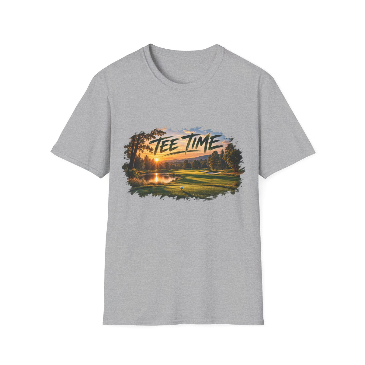 Tee Time Golf T-Shirt – Sunset Golf Course Tee