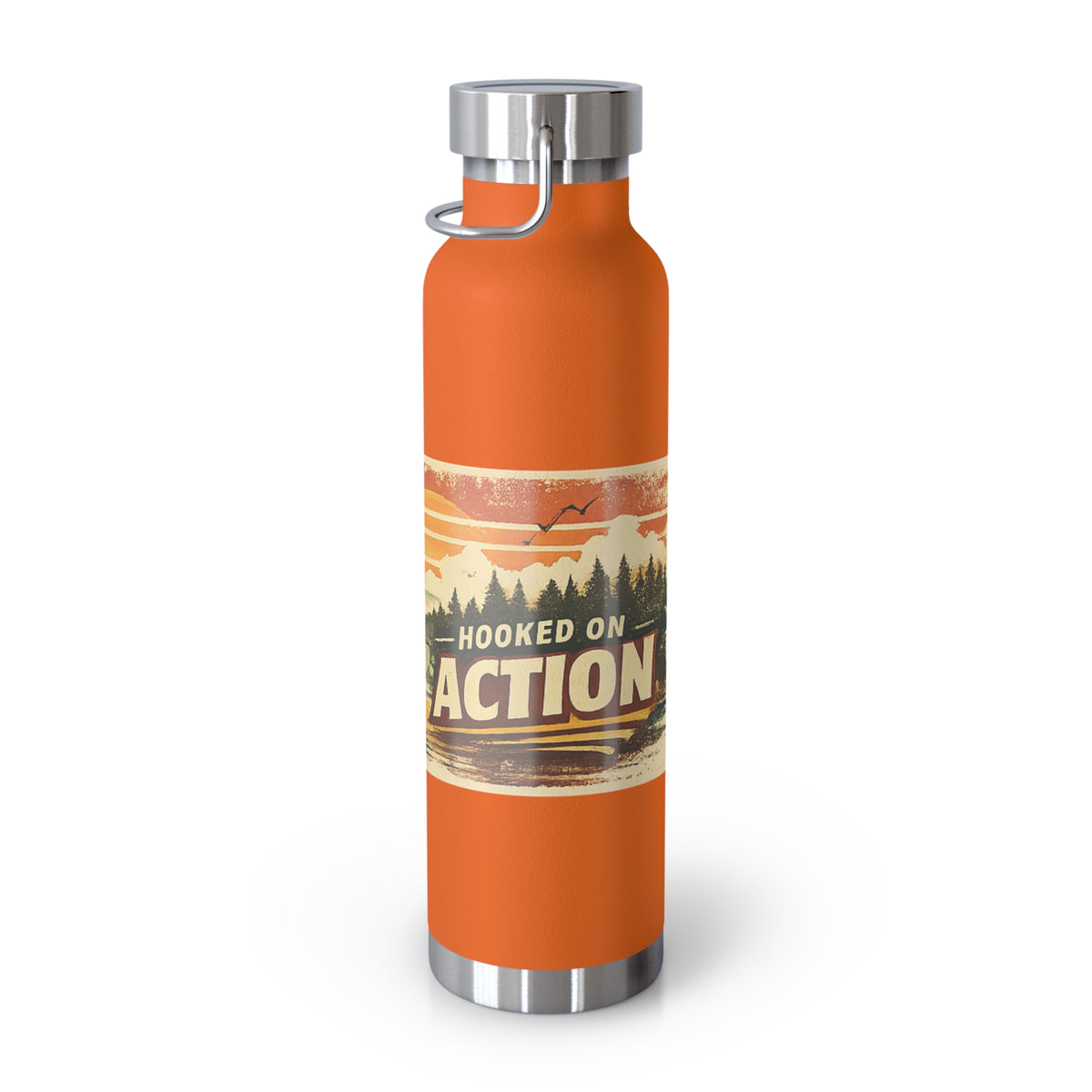 Hooked on Action Insulated Flask – Retro Fishing Flask