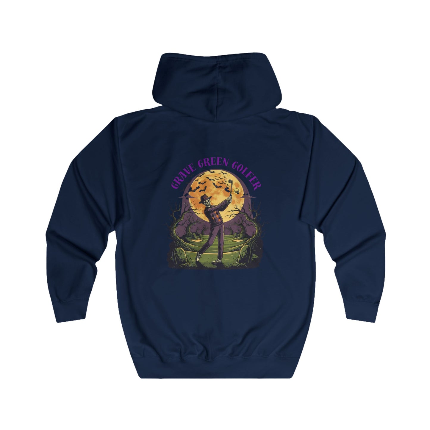 Halloween Golf Kapuzenjacke mit durchgehendem Reißverschluss