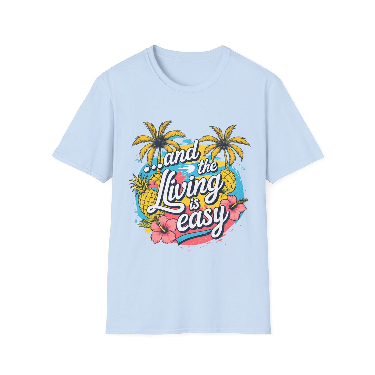 T-shirt Tropical « Easy Living » – T-shirt unisexe doux