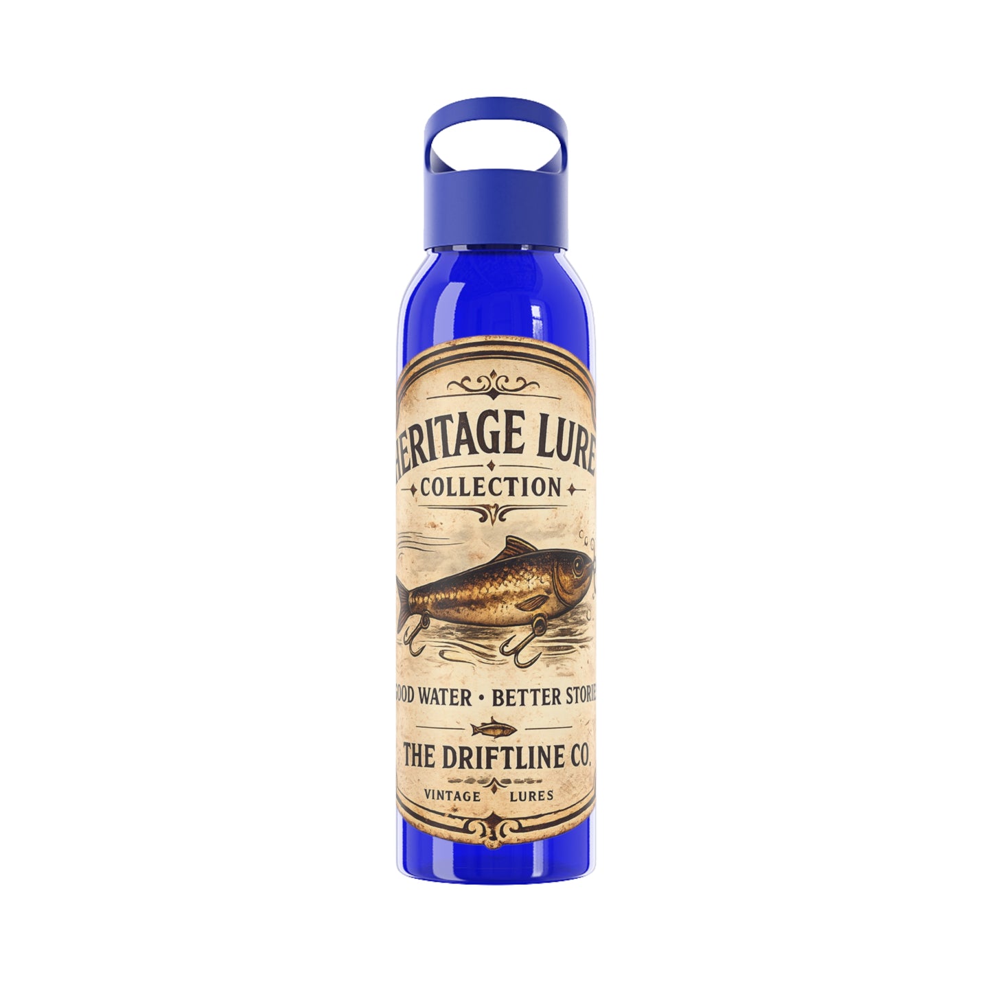 Heritage Lure Collection Water Bottle | Fishing Sports Bottle | The Driftline Company