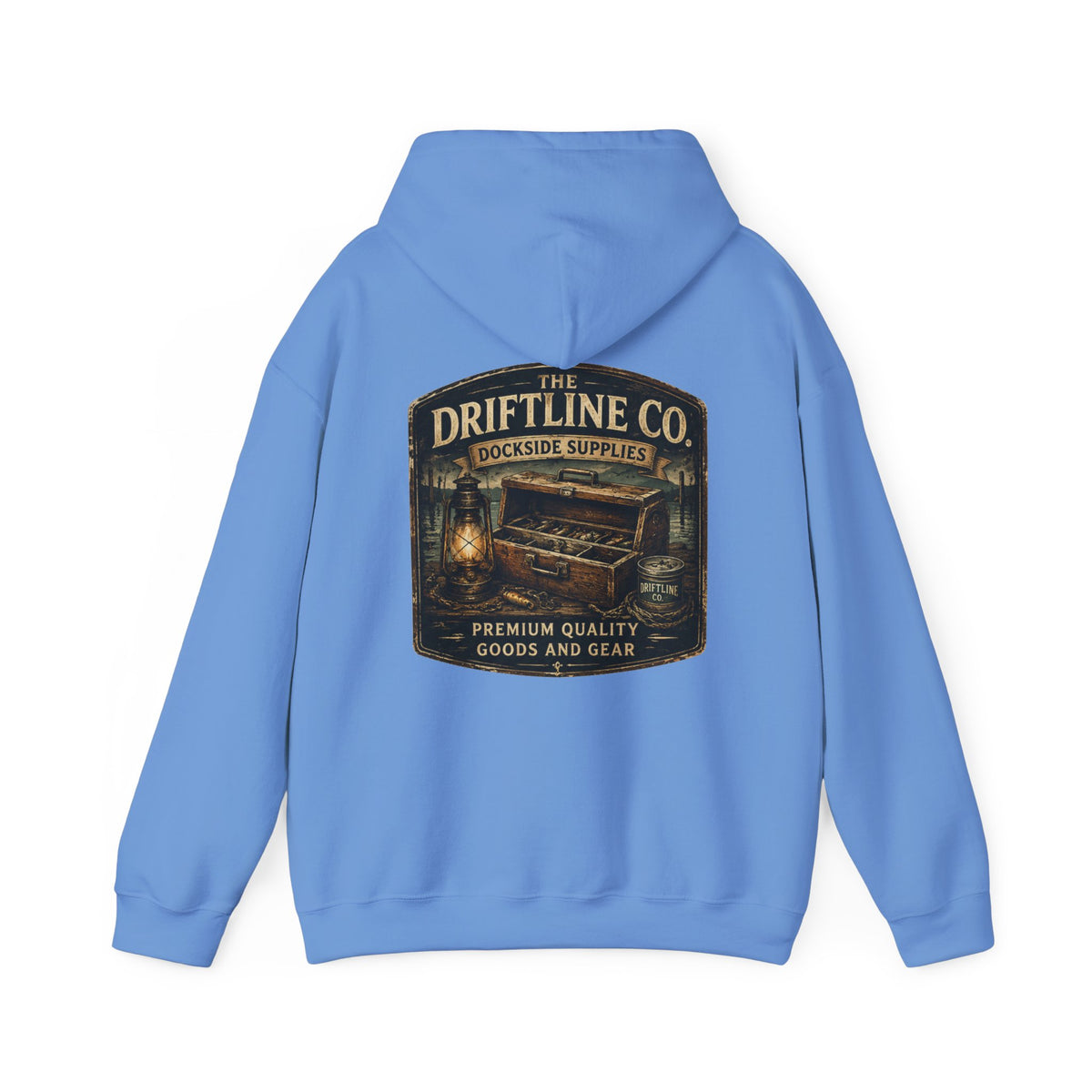 The Driftline Company – Dockside Supplies Indigo Blue Hoodie