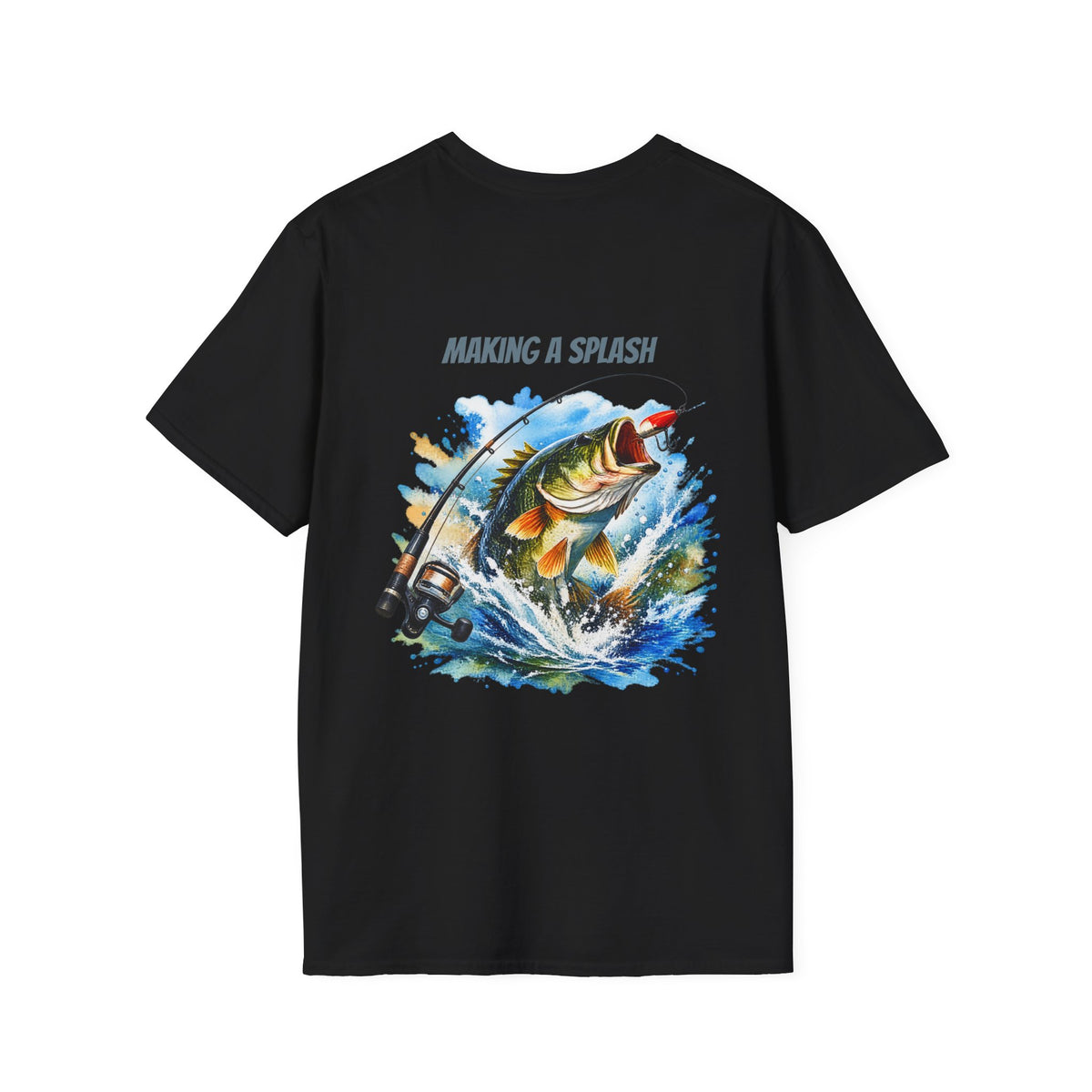 Angeln T-Shirt Macht Furore Fisch Grafik Tee