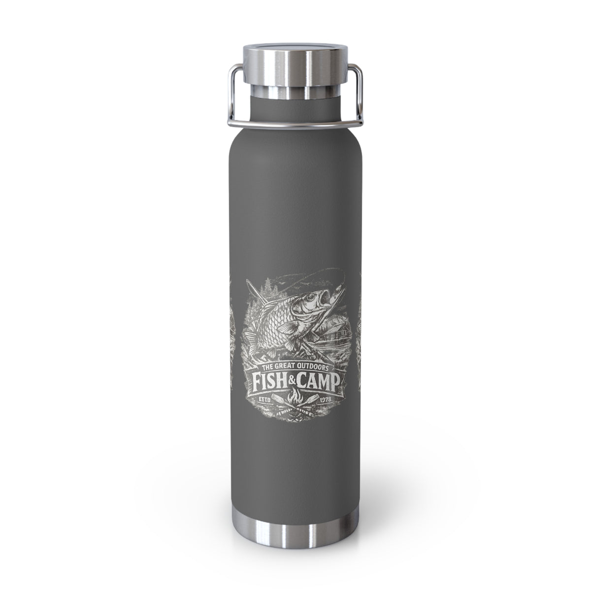 Fish & Camp Insulated Flask – Great Outdoors Fishing Flask