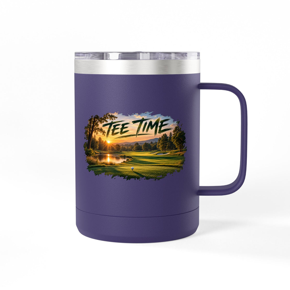 Tee Time Golf Insulated Mug – 15oz Stainless Steel Tumbler