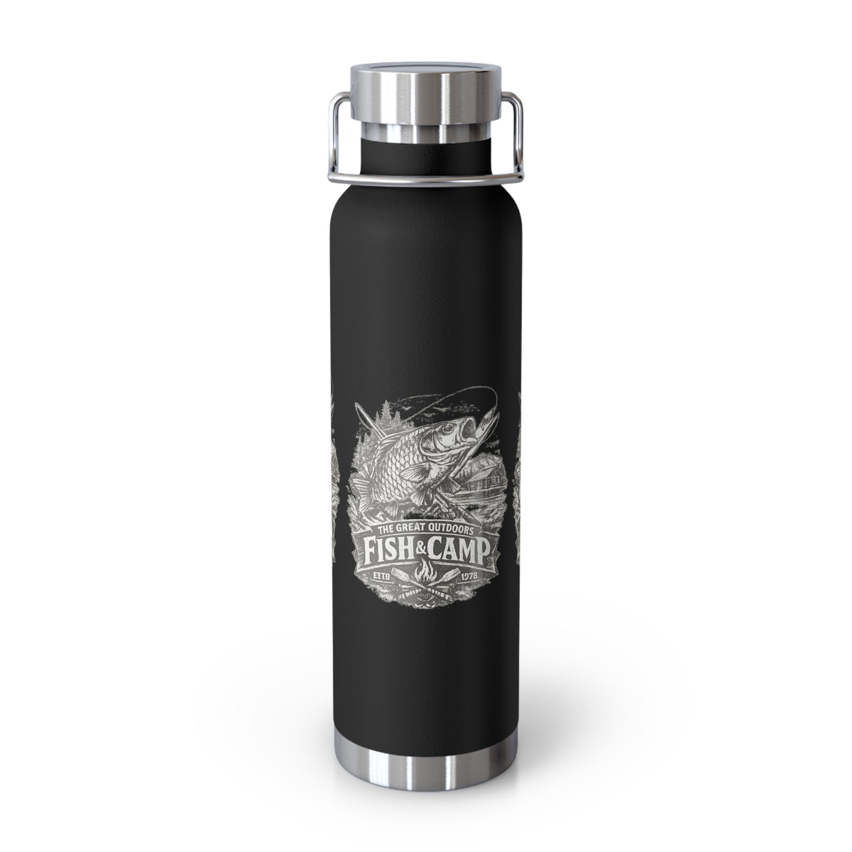 Fish & Camp Insulated Flask – Great Outdoors Fishing Flask