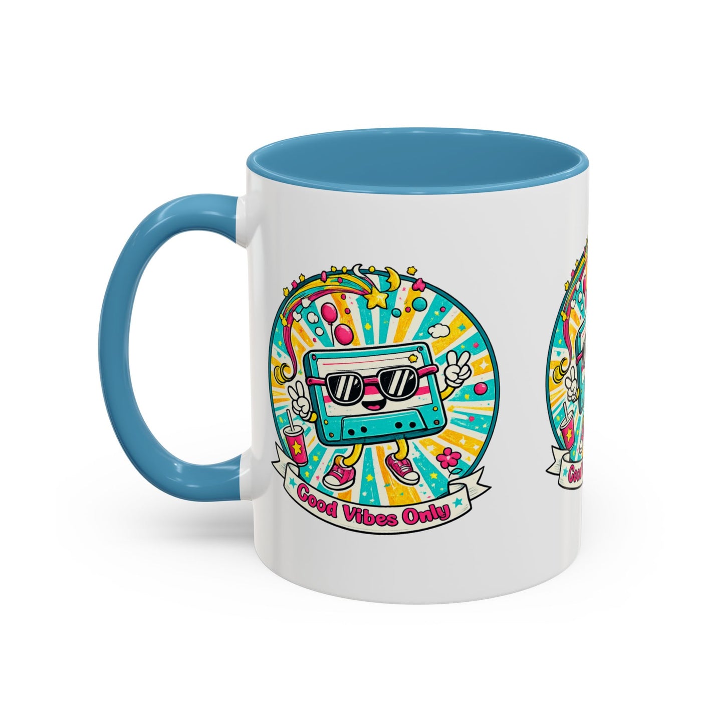 Retro Good Vibes Accent Mug