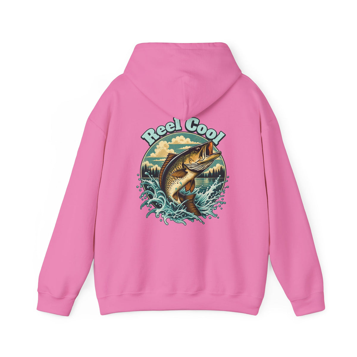 Reel Cool Back Print Hoodie – Retro Fishing Hoodie