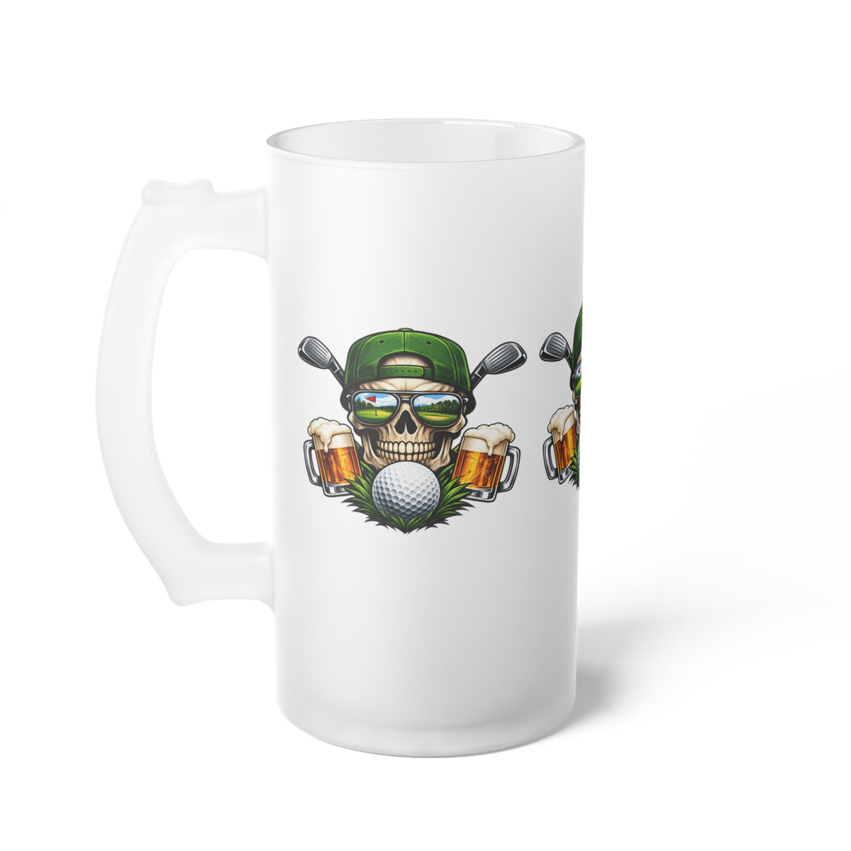 Fairways & Cold Beers Golf Skull Beer Tankard