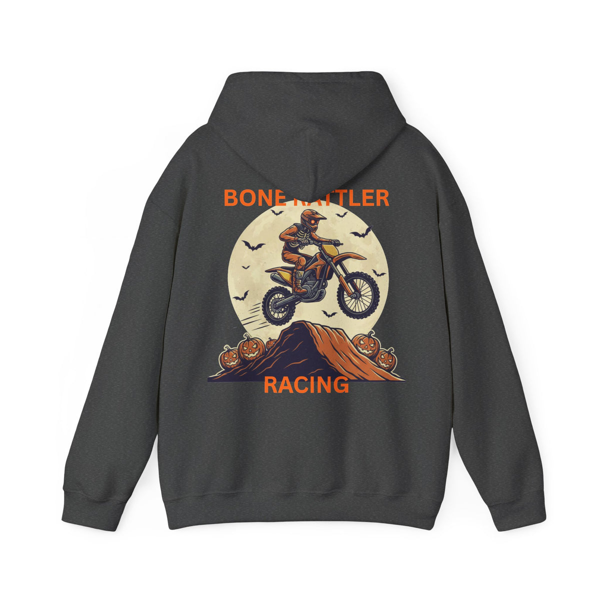Bone Rattler Motocross Halloween Hoodie – Unisex Dirt Bike Hoodie
