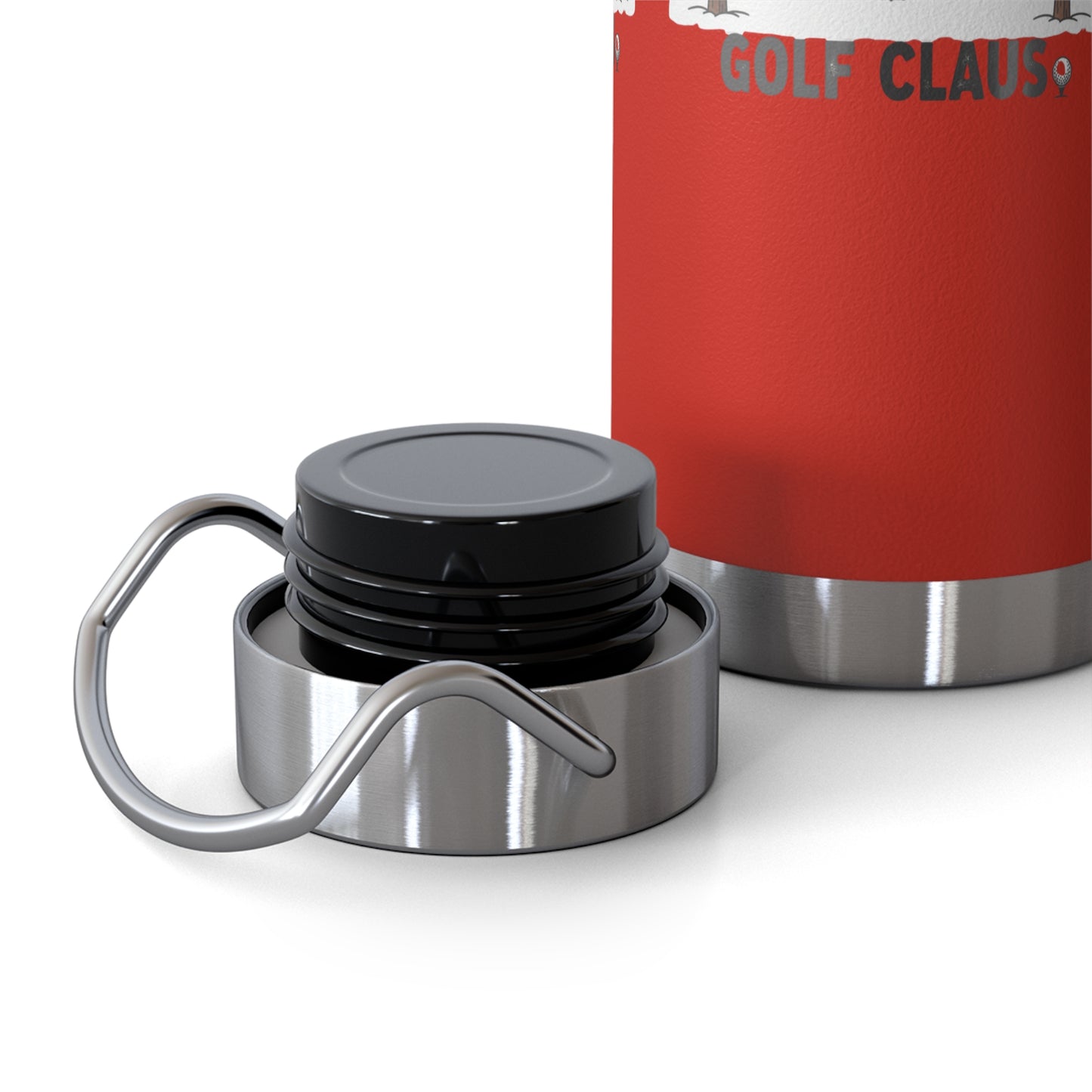 Golf Claus Insulated Flask – Season’s Swingings Christmas Golf Bottle