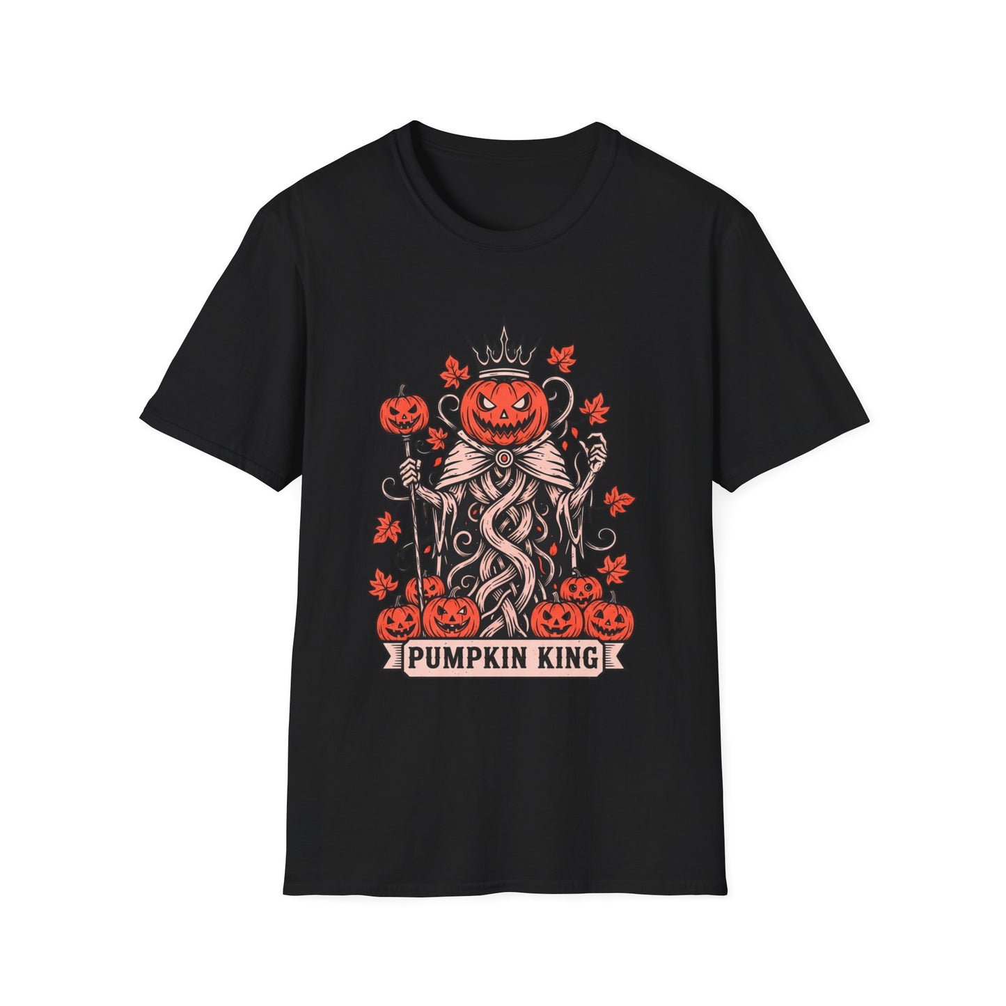 Pumpkin King Halloween Unisex T-Shirt – Gothic Pumpkin Graphic Tee