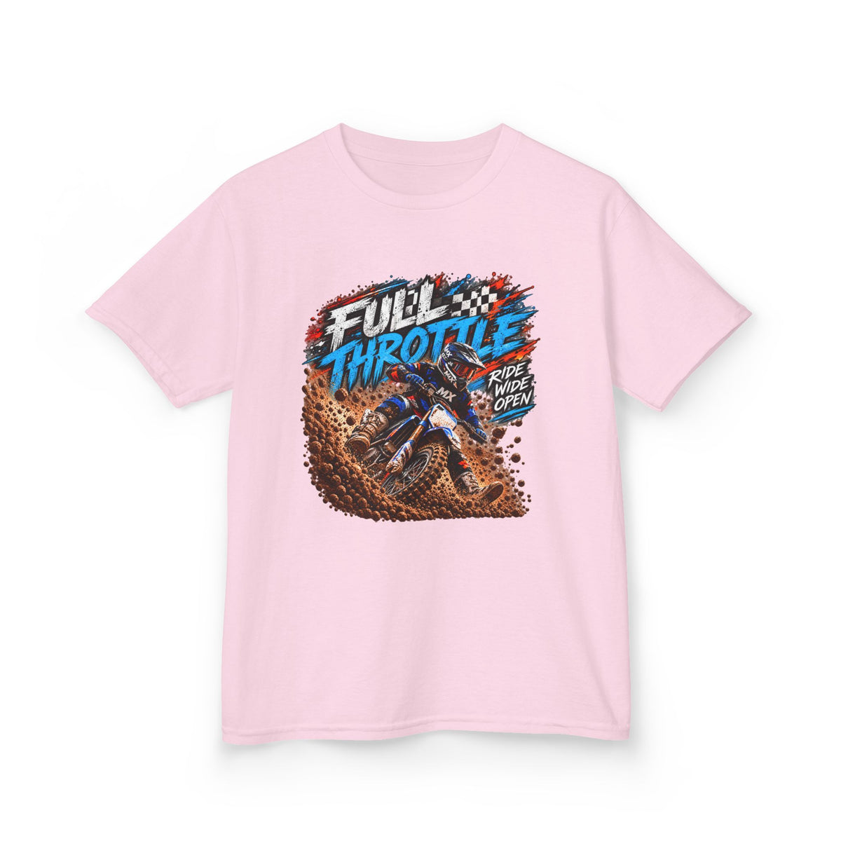 Full Throttle Youth T-Shirt – Kids Motocross Dirt Bike Tee