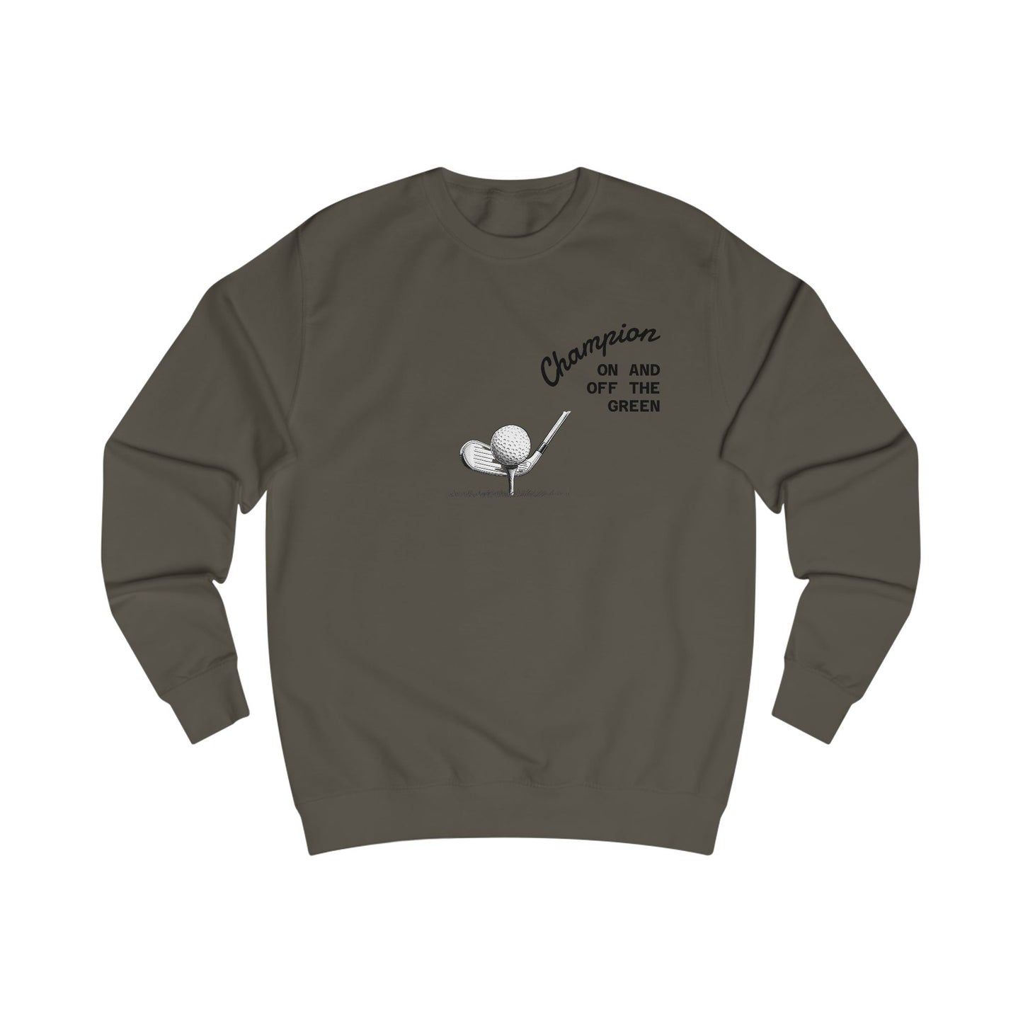 Champion Golf Sweatshirt, Unisex Gabber, Casual Outfit, Sports Gift, Golfers Apparel, Off the Green Clothing