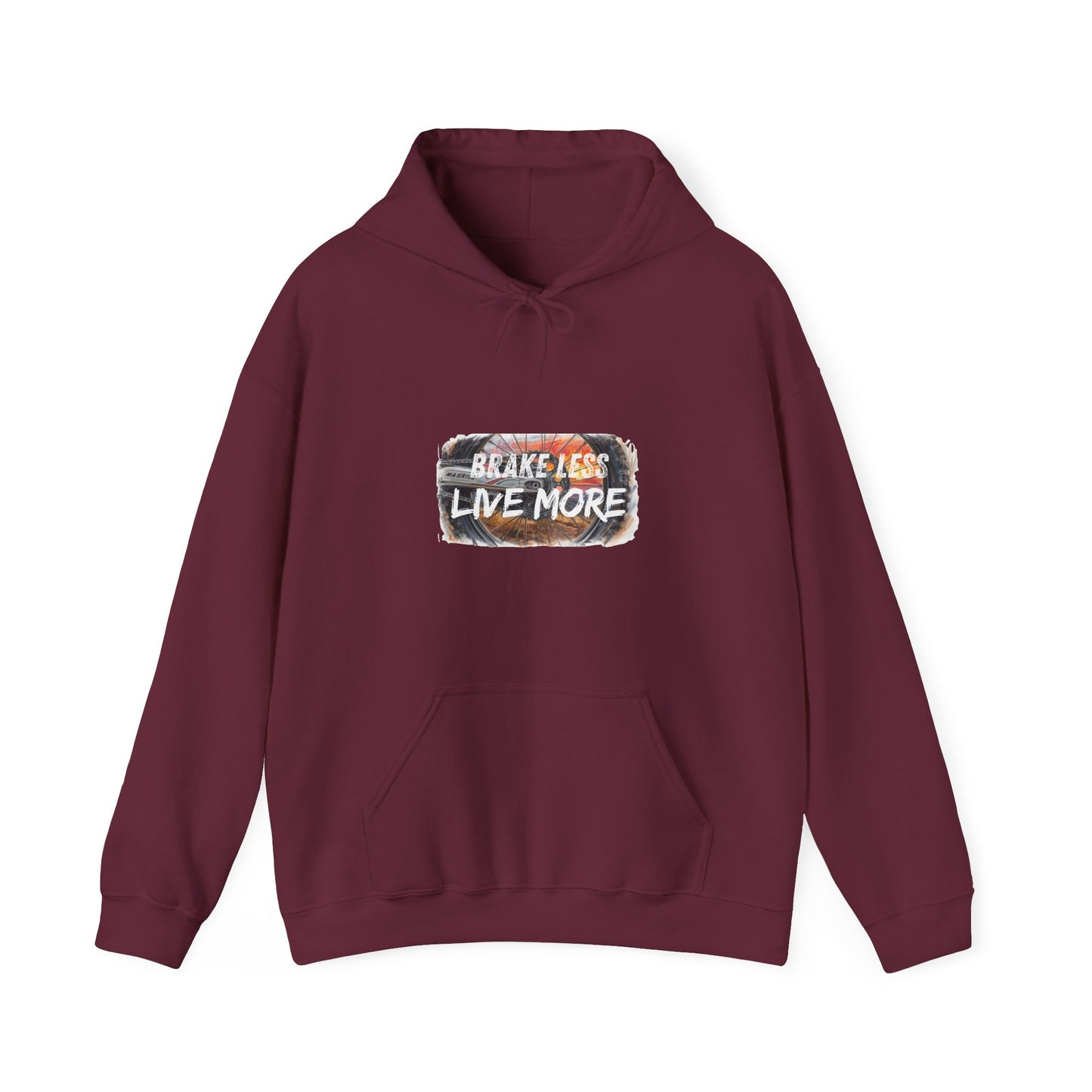 Brake Less Live More Hoodie — Motocross Graphic Pullover