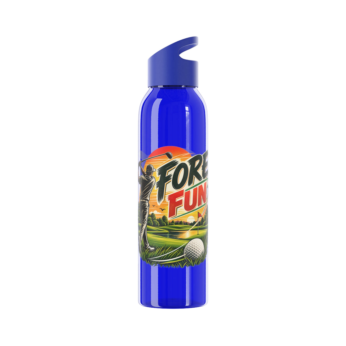 Fore Fun Golf Trinkflasche – Retro-Golfer-Design
