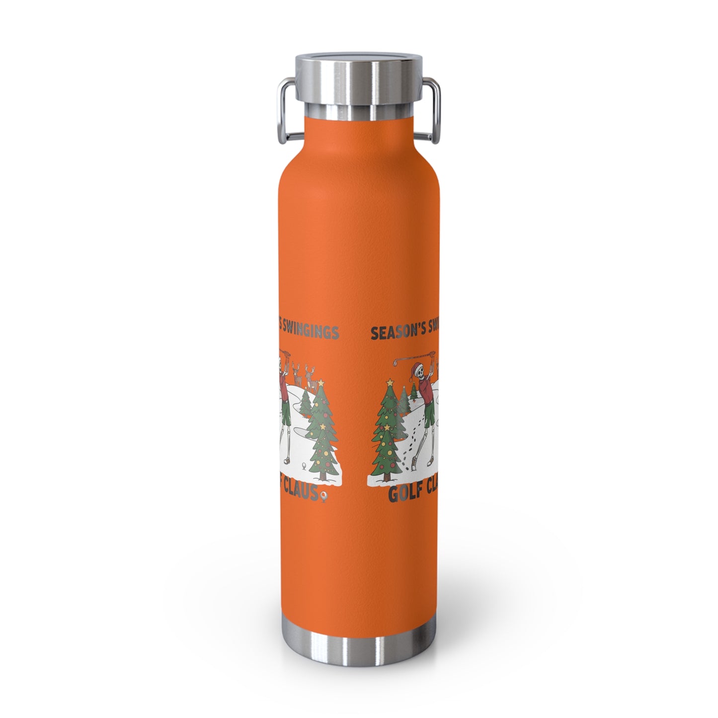 Golf Claus Insulated Flask – Season’s Swingings Christmas Golf Bottle
