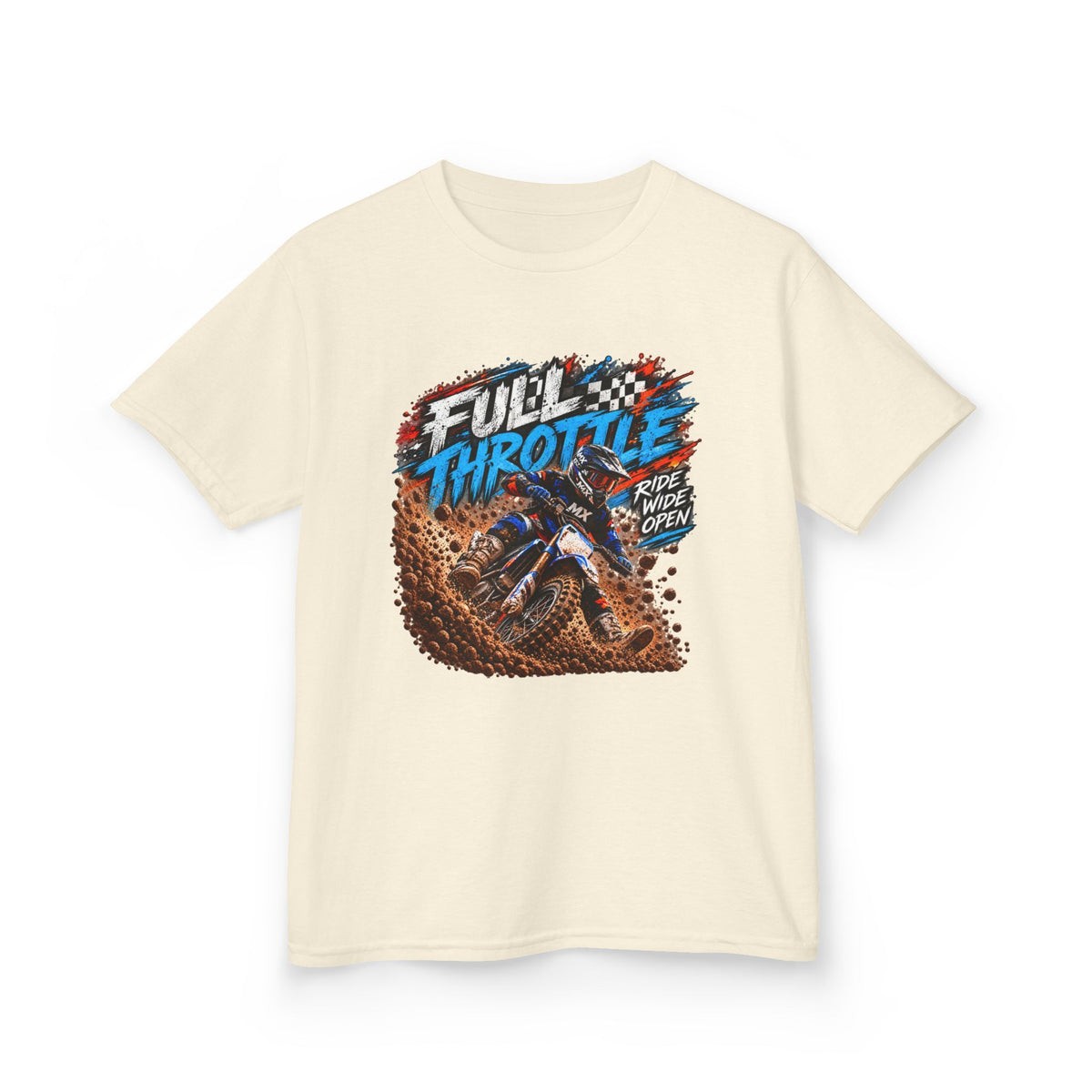 Full Throttle Youth T-Shirt – Kids Motocross Dirt Bike Tee