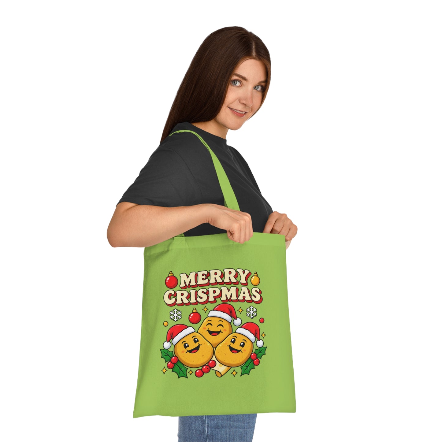 Merry Crispmas Christmas Tote Bag – Funny Festive Shopper