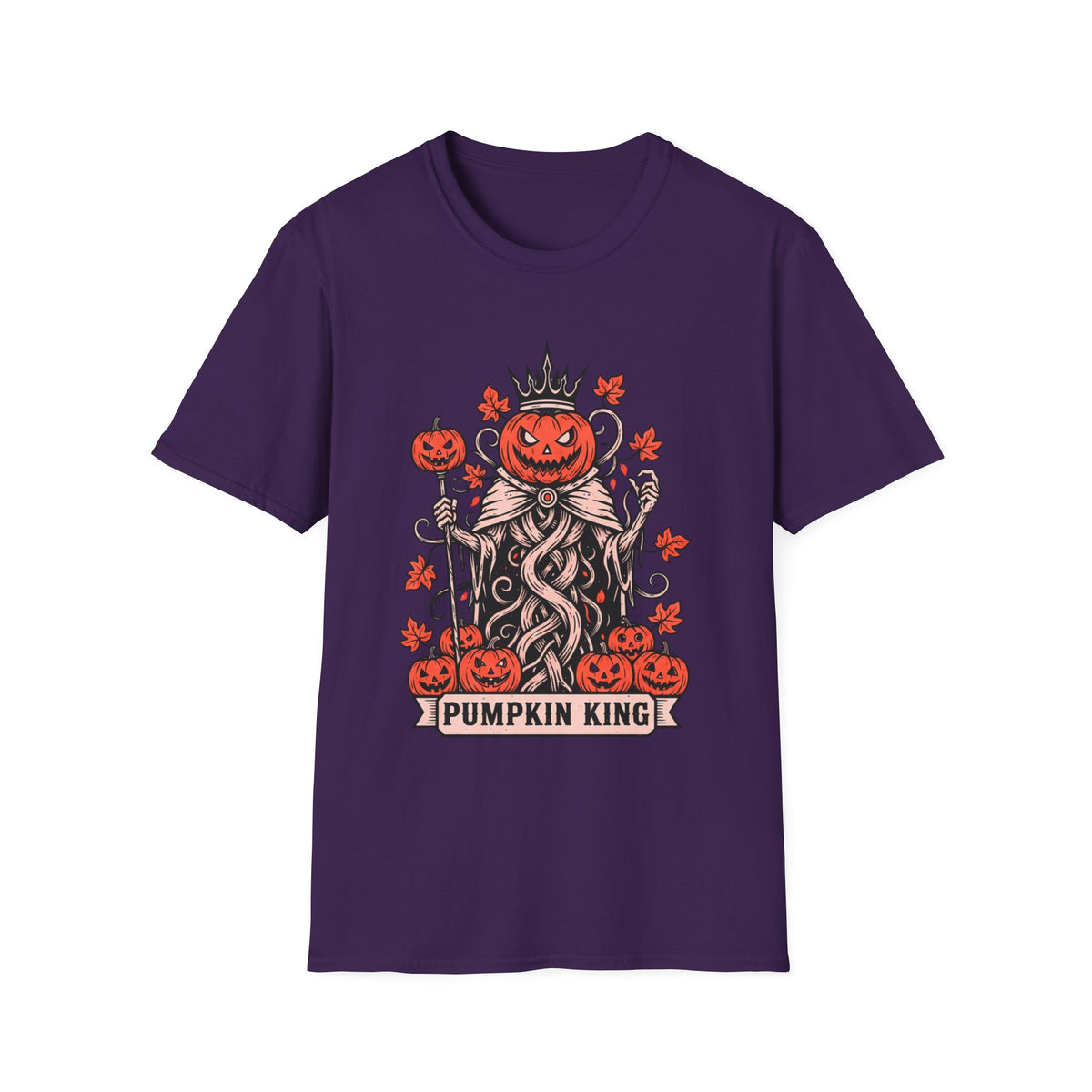 Pumpkin King Halloween Unisex T-Shirt – Gothic Pumpkin Graphic Tee