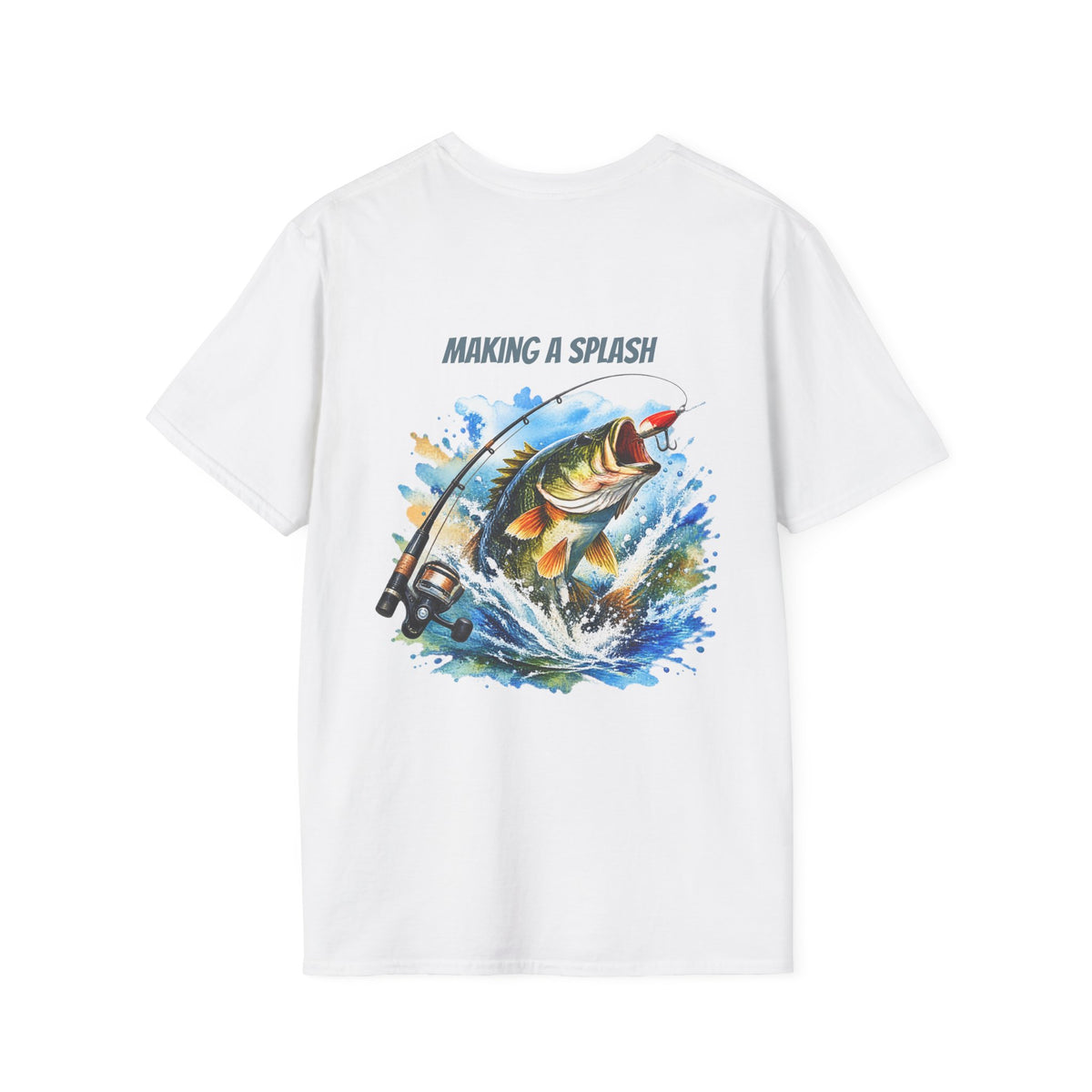 Angeln T-Shirt Macht Furore Fisch Grafik Tee