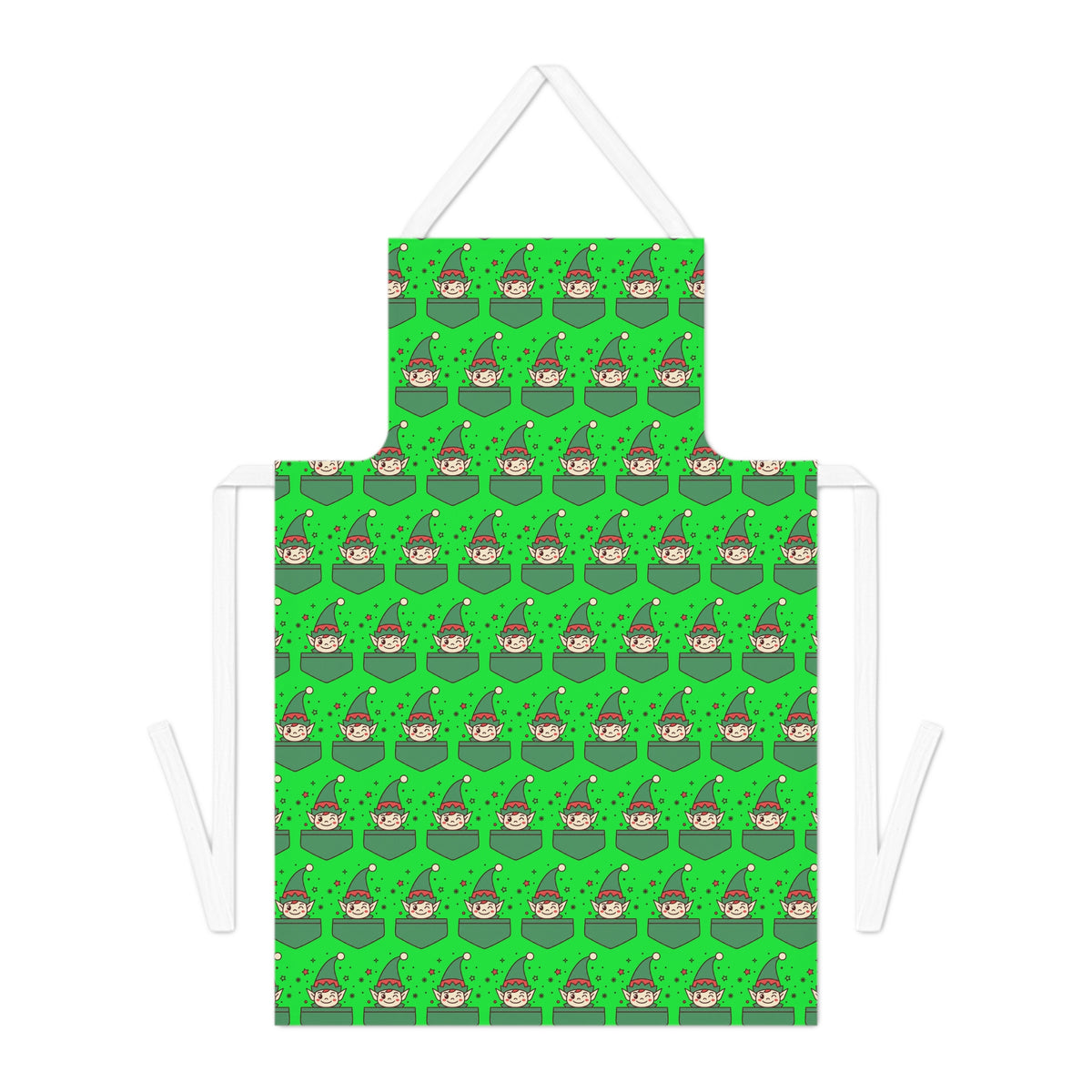 Christmas Elf Pattern Apron