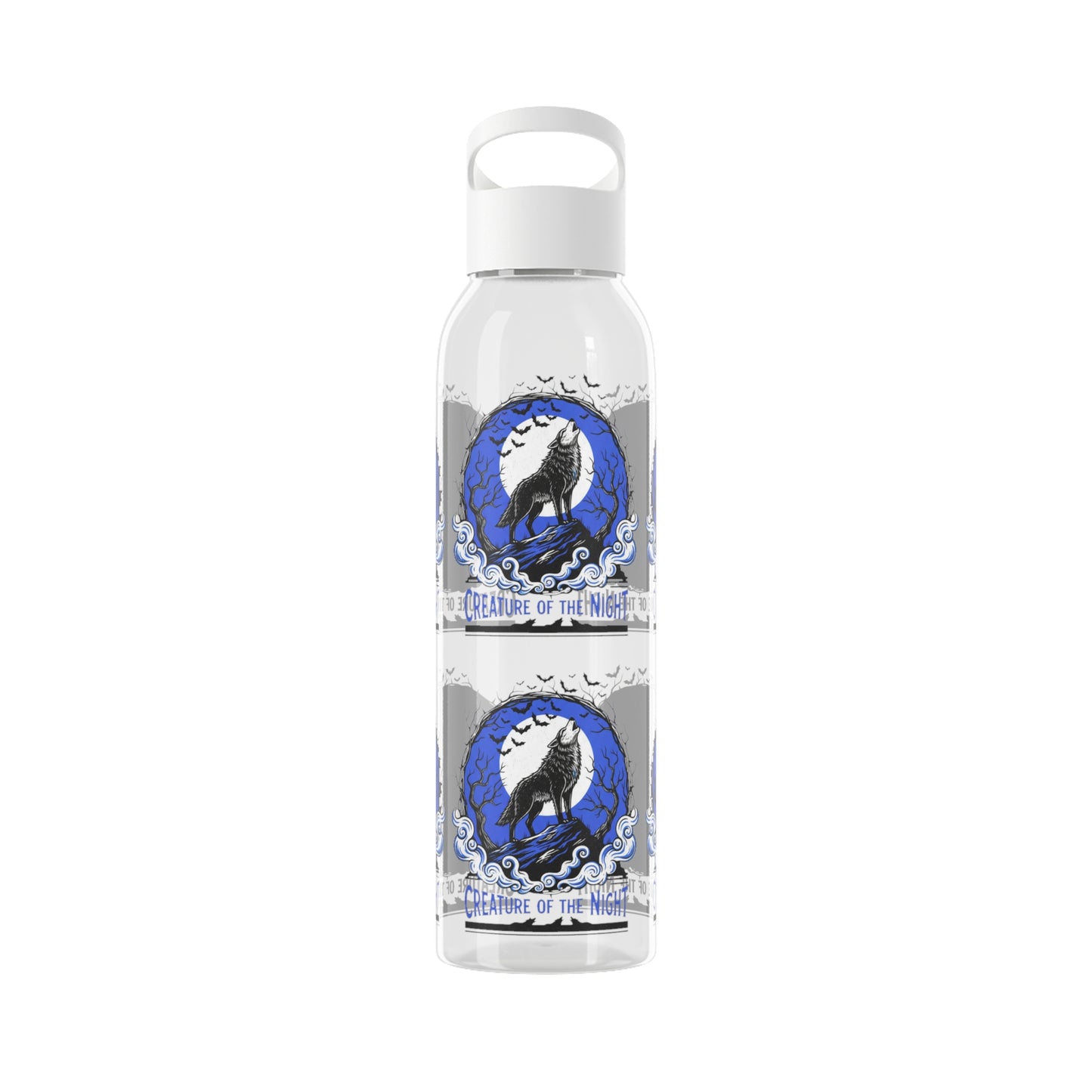 Creature of the Night Halloween Water Bottle – Werewolf Moon Design