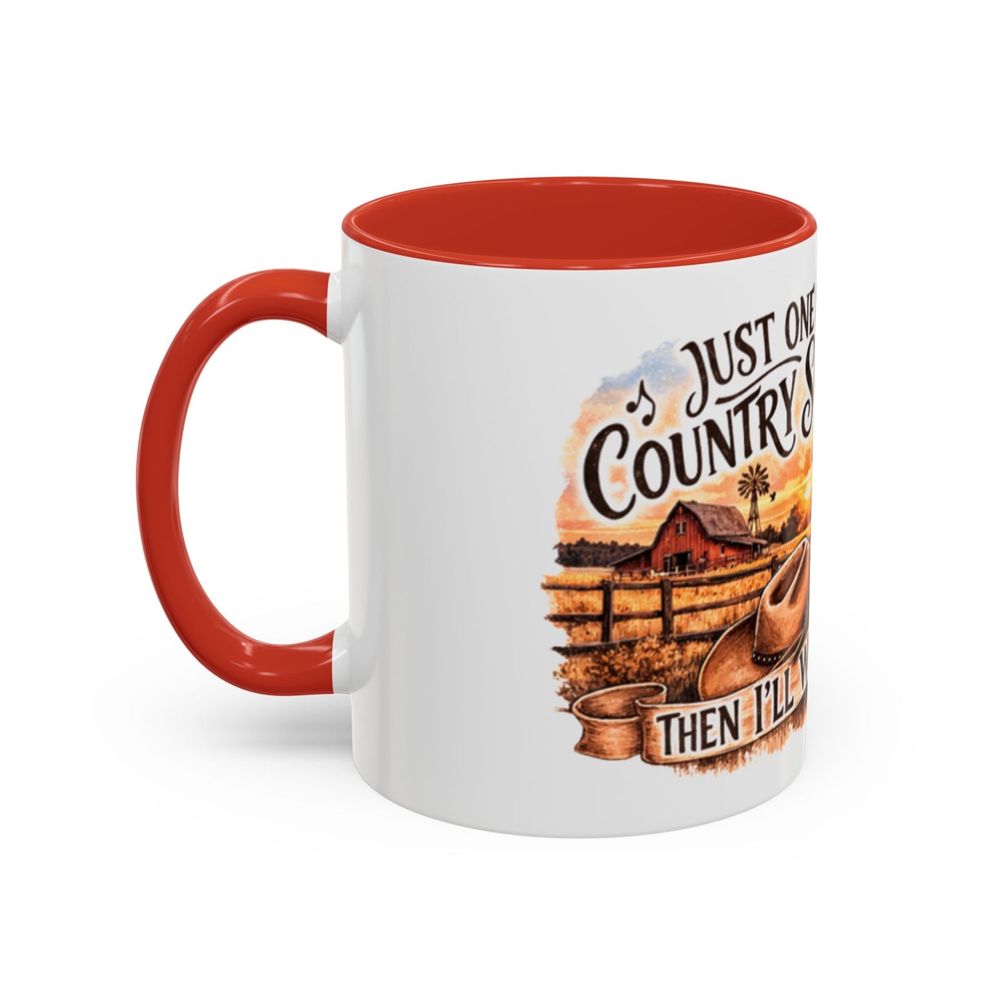 Mug à café country - Mug accent "Juste une autre chanson country" (325 ml)