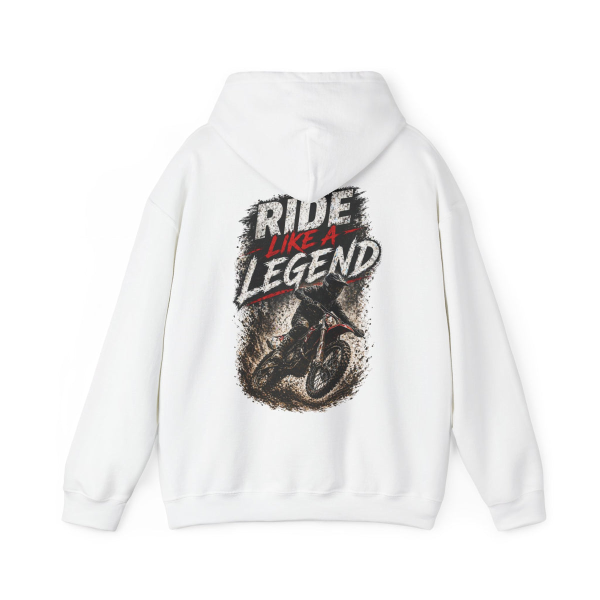 Ride Like a Legend Motocross-Kapuzenpullover – Dirt-Bike-Fahrer-Hoodie