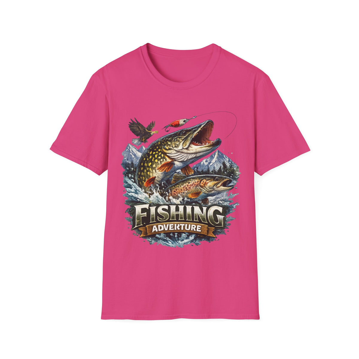 Fishing Adventure T-Shirt – Angler Graphic Fishing Tee