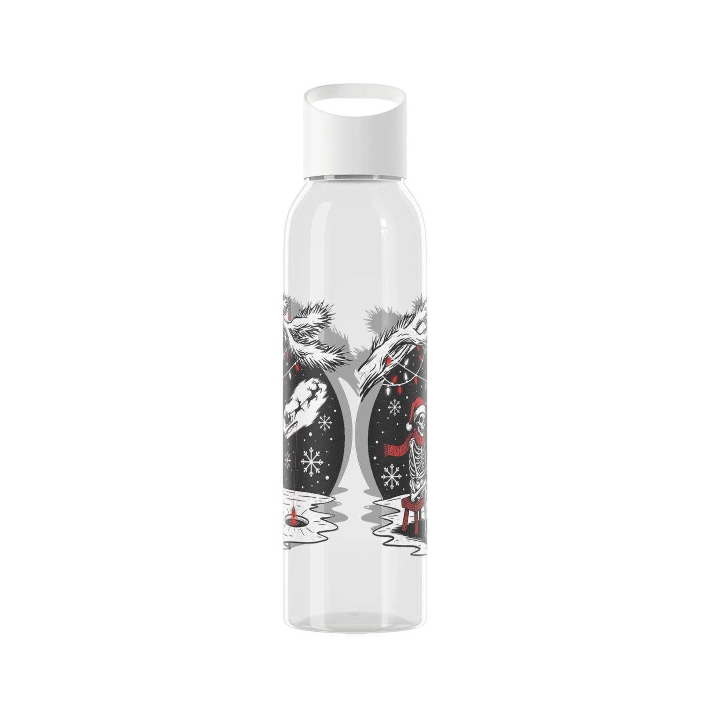 Merry Fishing Christmas Water Bottle – Skeleton Fishing Bottle