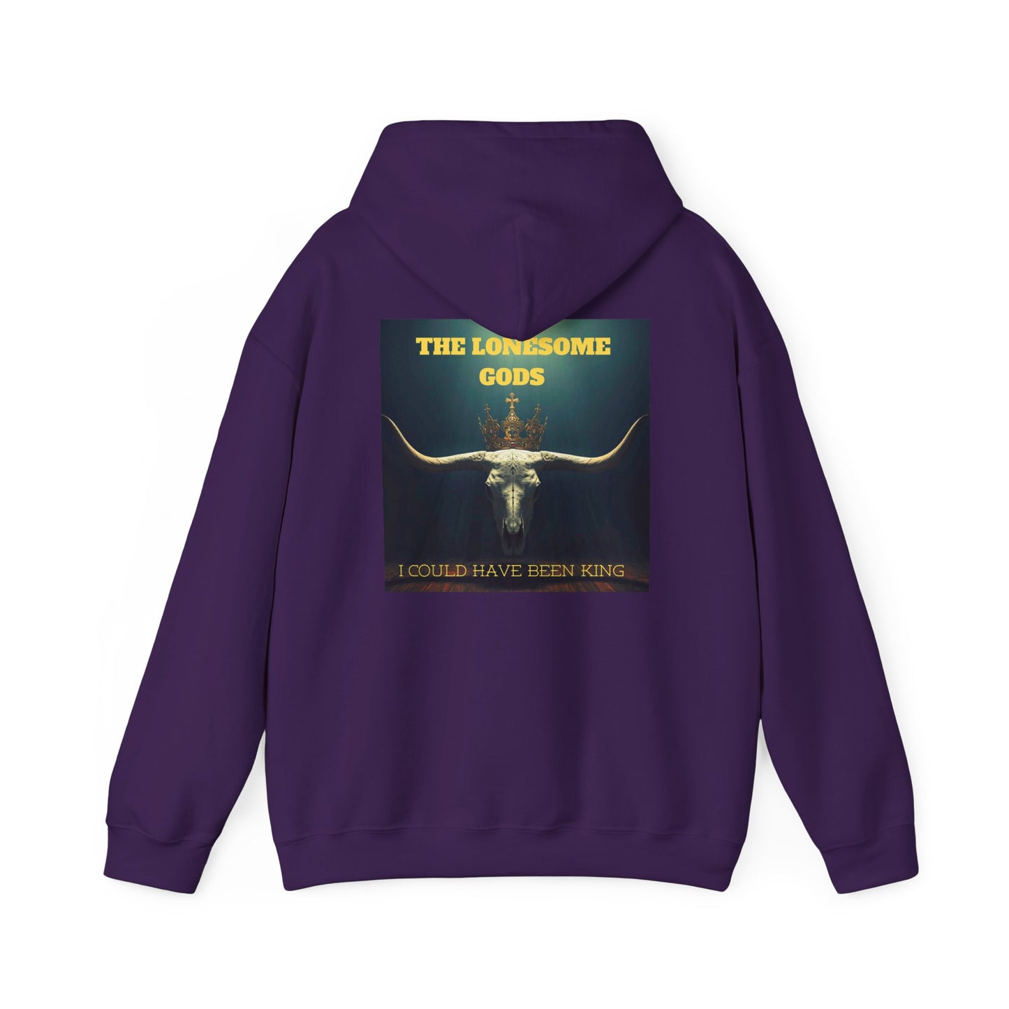 Sweat à capuche graphique Lonesome Gods - Sweat-shirt unisexe en tissu épais avec motifs des deux côtés