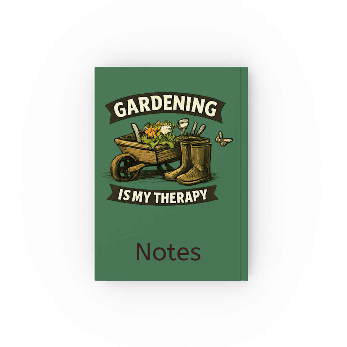 Gardening Is My Therapy – Hardback Gardening Notebook & Journal