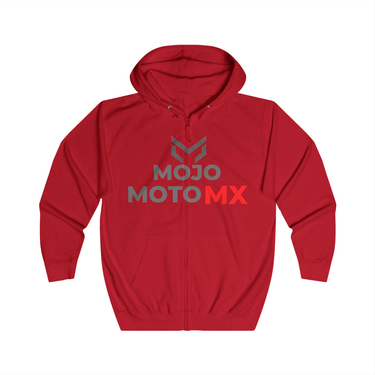 Mojo Moto MX Zip-Hoodie Motocross Logo Full-Zip Hoodie