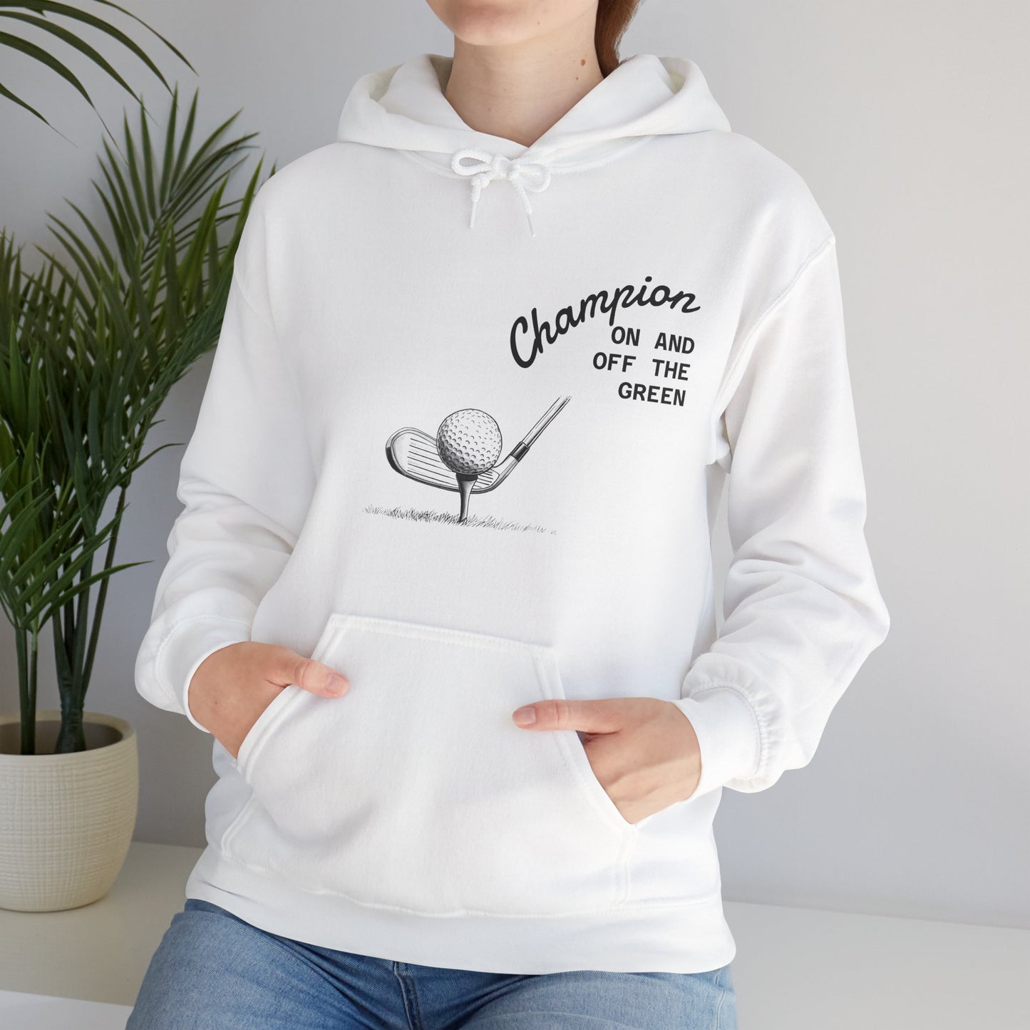 Golf Champion Hoodie, Unisex Golf Sweatshirt, Sports Gift for Him/Her, Casual Golf Apparel, Golf Lover Outfit